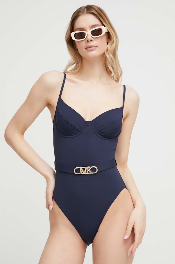 Îmbrăcăminte MICHAEL Michael Kors costum de baie dintr-o bucată MM1N615 bleumarin