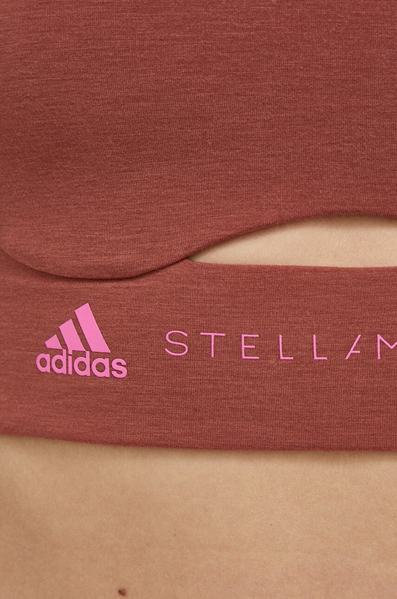 adidas by Stella McCartney biustonosz sportowy TrueStrength IC5971 brązowy