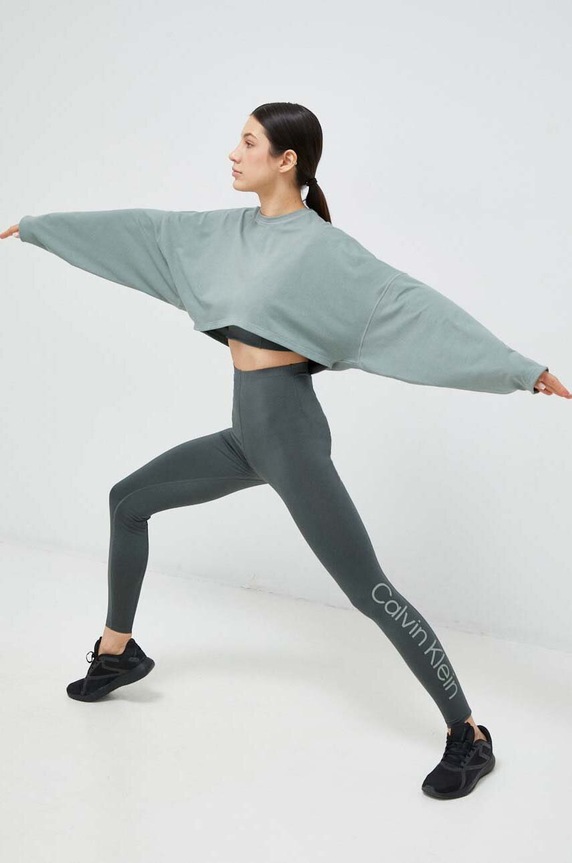 Calvin Klein Performance biustonosz sportowy Essentials 00GWS3K119 zielony AW23