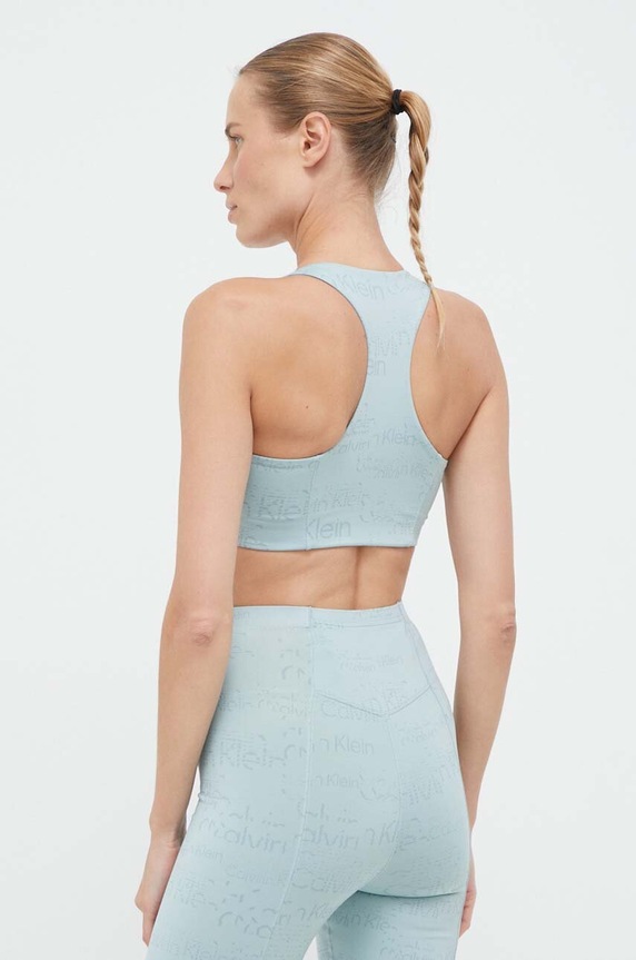 Odzież Calvin Klein Performance biustonosz sportowy Essentials 00GWS3K125 turkusowy
