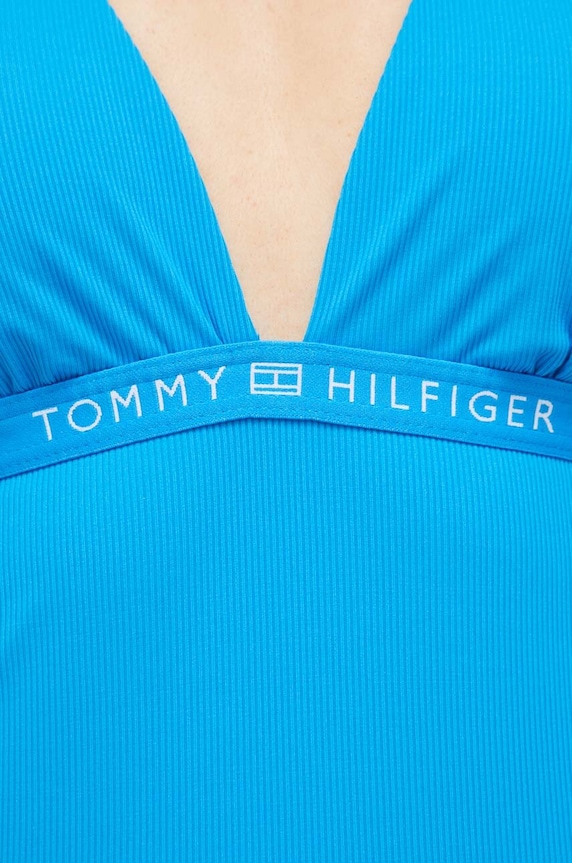 Tommy Hilfiger jednoczęściowy strój kąpielowy niebieski UW0UW04156.PPYX