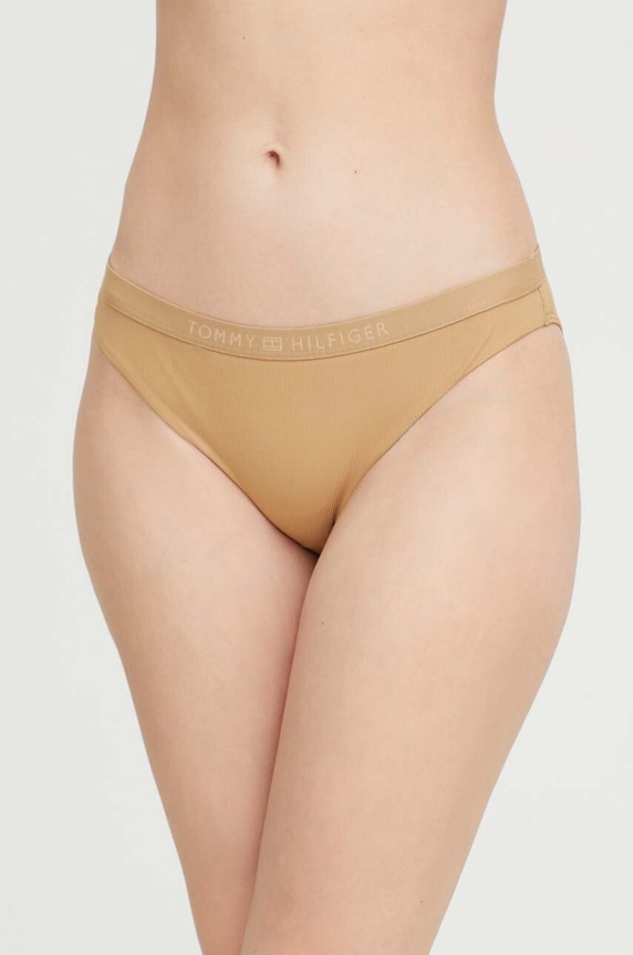 Tommy Hilfiger figi kąpielowe dół brązowy UW0UW04369.PPYX