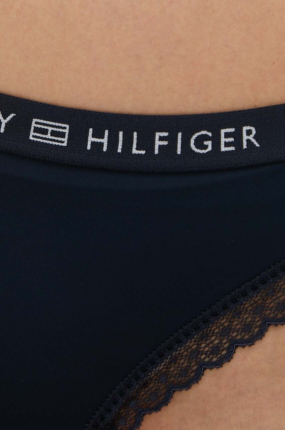 Brazilian στρινγκ Tommy Hilfiger σκούρο μπλε UW0UW04184.PPYX