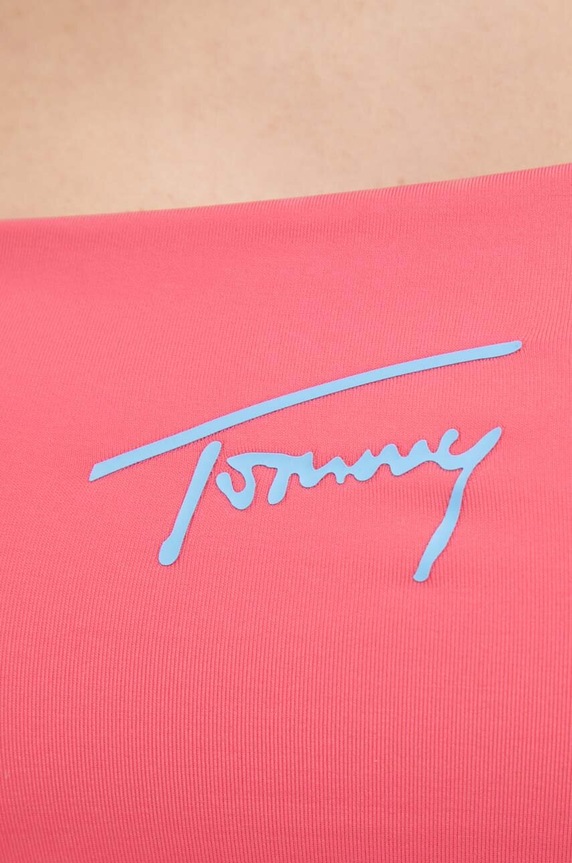 Tommy Jeans biustonosz kąpielowy UW0UW04078.PPYX różowy