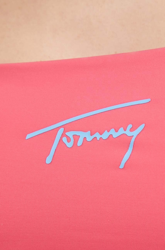 Tommy Jeans biustonosz kąpielowy UW0UW04078.PPYX różowy