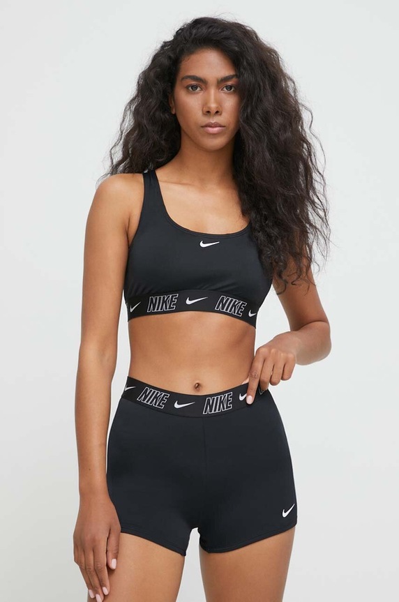 Oblačila Zgornji del kopalk Nike Logo Tape NESSD188 črna