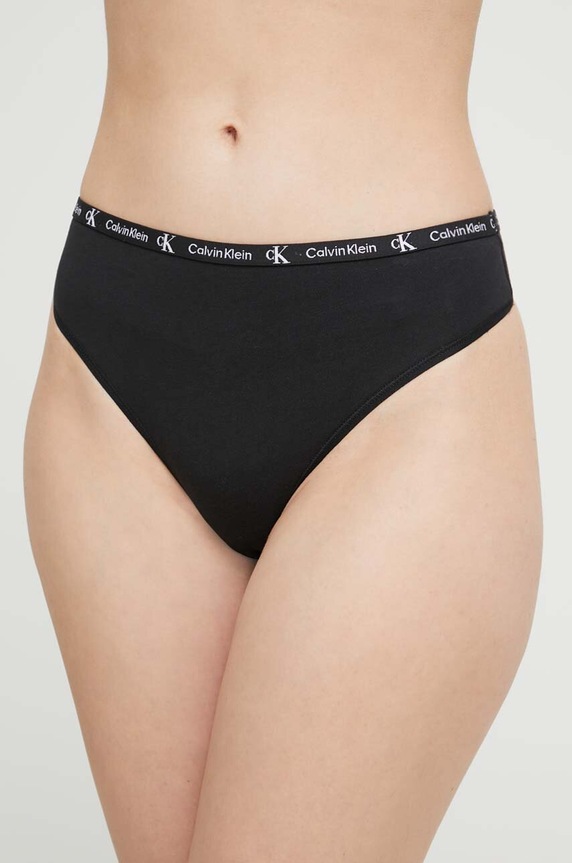 Στρινγκ Calvin Klein Underwear 2-pack 000QD3990E.PPYX γκρί SS23