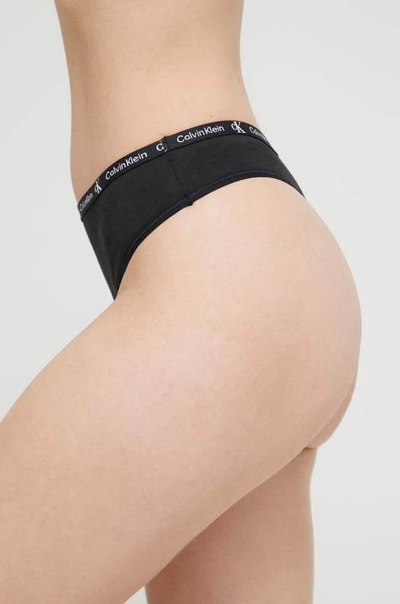 Στρινγκ Calvin Klein Underwear 2-pack γκρί 000QD3990E.PPYX