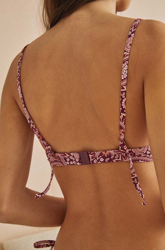 women'secret bikini felső FOLK SUNSET 6485407.6485416 lila