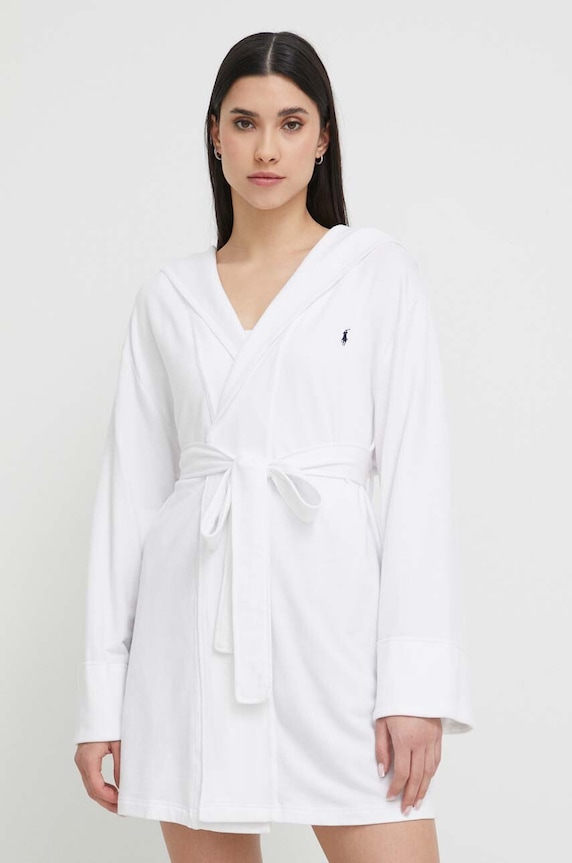 Polo Ralph Lauren szlafrok dzianina biały 4P0002