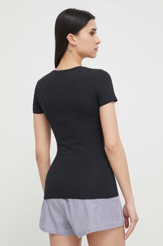 Pyžamové tričko Polo Ralph Lauren 4P3005 čierna AW24