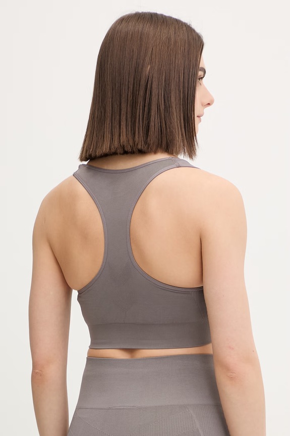 Odjeća Hummel sportski grudnjak hmlTIF SEAMLESS SPORTS TOP 210490 siva