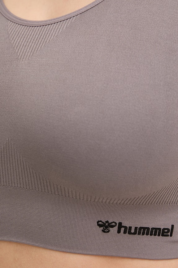 Hummel sportski grudnjak hmlTIF SEAMLESS SPORTS TOP siva 210490