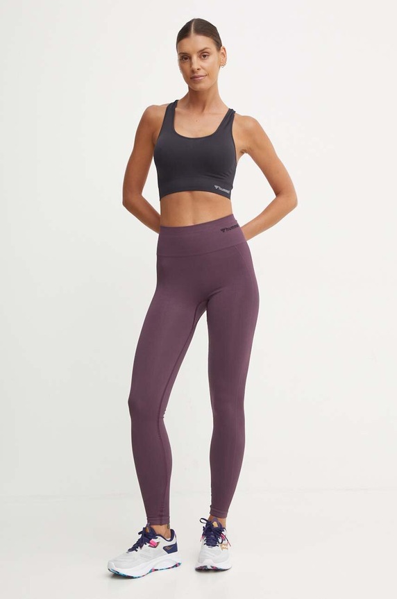 Hummel sportski grudnjak hmlTIF SEAMLESS SPORTS TOP 210490 crna SS26