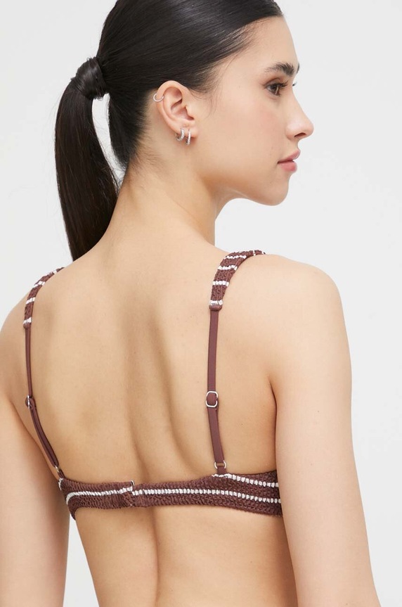 Abercrombie & Fitch biustonosz kąpielowy KI111.3166.468 brązowy SS23