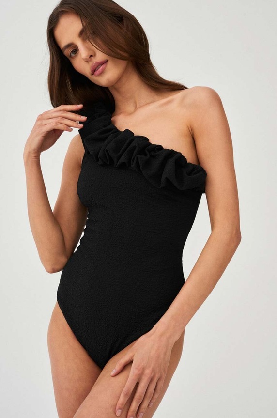 Undress Code egyrészes fürdőruha Sea Pearl sima fekete 512.