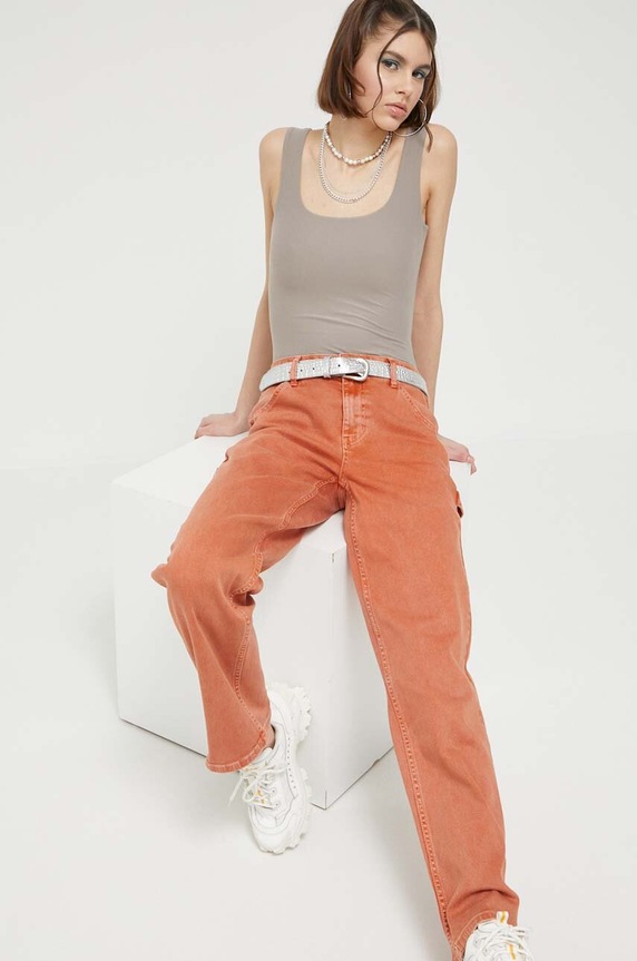 Abercrombie & Fitch body KI139.3490.436 beżowy SS23