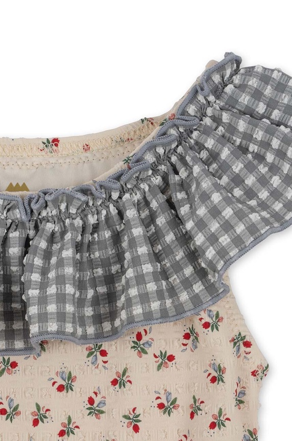 Lány Konges Sløjd egyrészes gyerek fürdőruha KS5308 kék