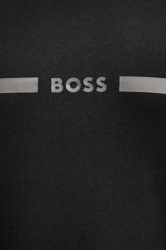 Bavlnené plážové tričko BOSS T-Shirt special 50484328 čierna