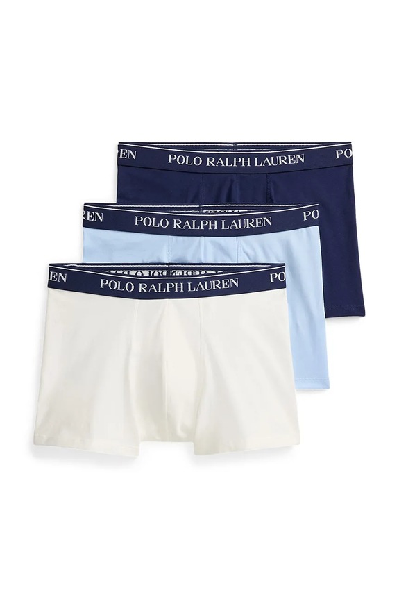Polo Ralph Lauren bokserki męskie bawełniane z elastanem 3-pack biały 714830299