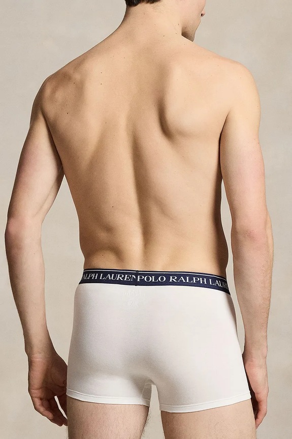 Odzież Polo Ralph Lauren bokserki męskie bawełniane z elastanem 3-pack 714830299 biały