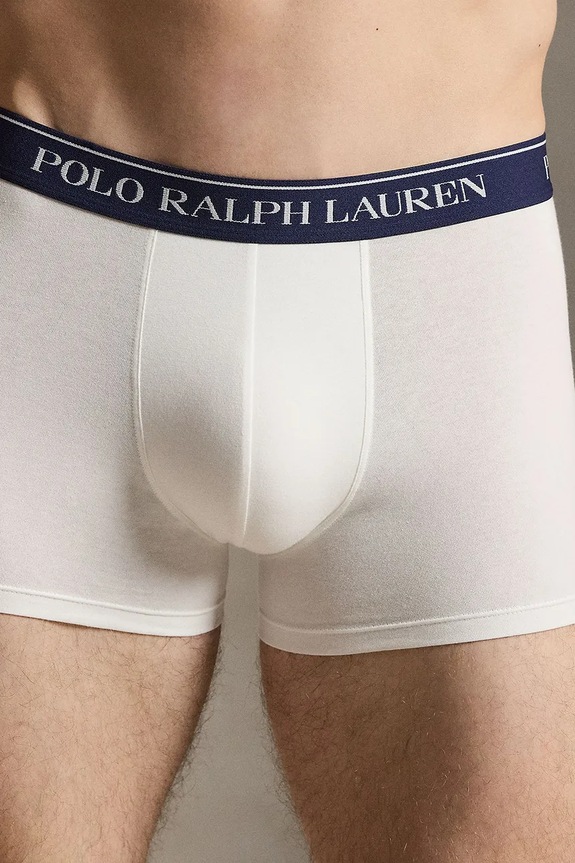 Polo Ralph Lauren bokserki męskie bawełniane z elastanem 3-pack biały 714830299