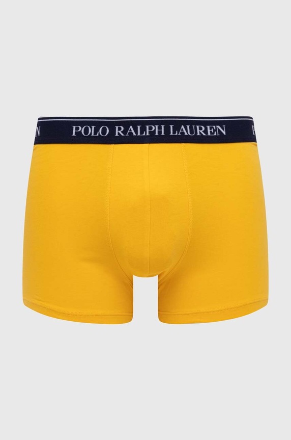 Polo Ralph Lauren Boxerky pánské bavlněné s elastanem 3-pack 714830299 žlutá SS26