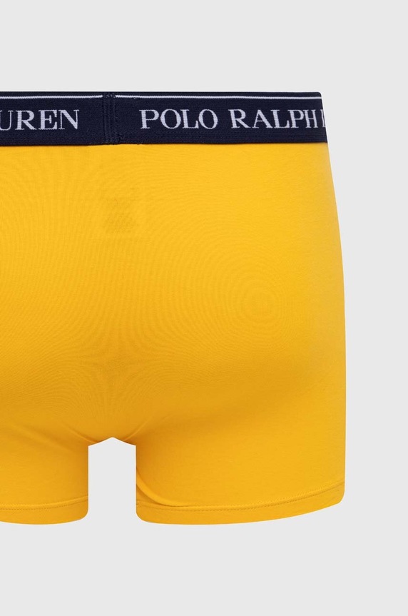Polo Ralph Lauren Boxerky pánské bavlněné s elastanem 3-pack 714830299 žlutá