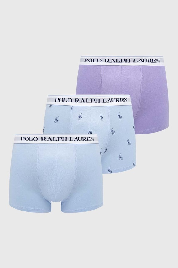 Boksarice Polo Ralph Lauren 3-pack Pletenina modra 714830299