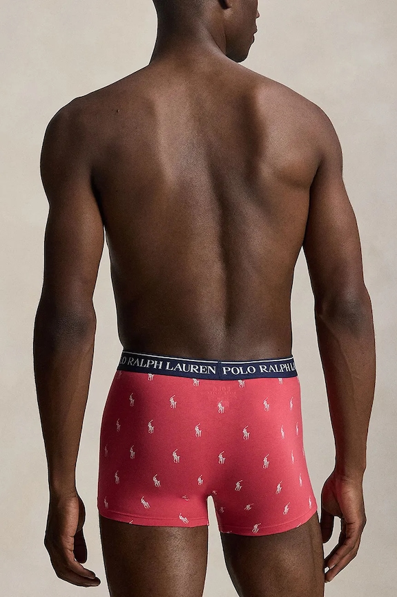 Ruházat Polo Ralph Lauren férfi boxeralsó pamut elasztánnal 3-as csomag 714830299 kék