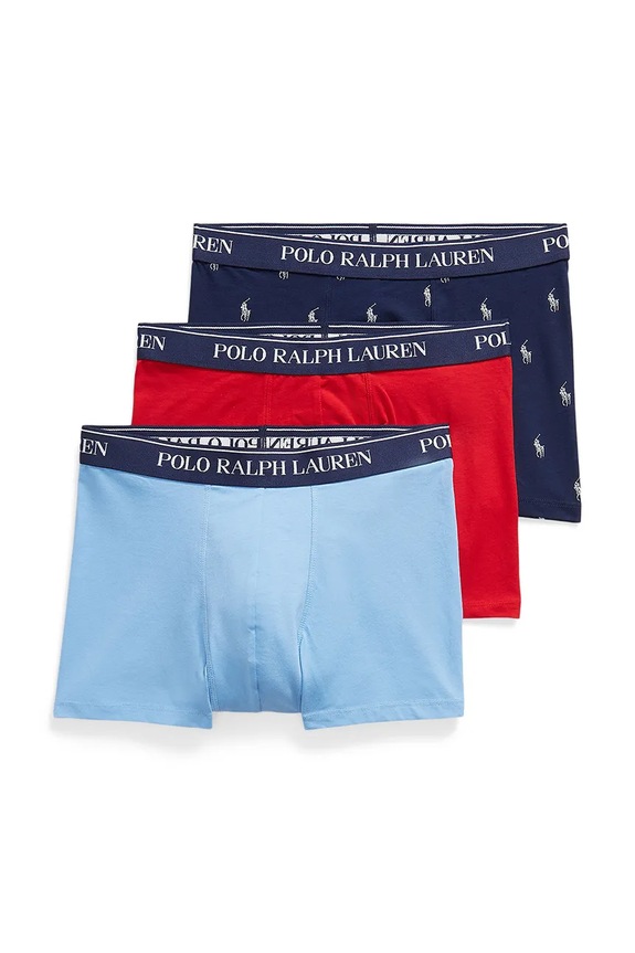 Polo Ralph Lauren bokserki męskie bawełniane z elastanem 3-pack granatowy 714830299
