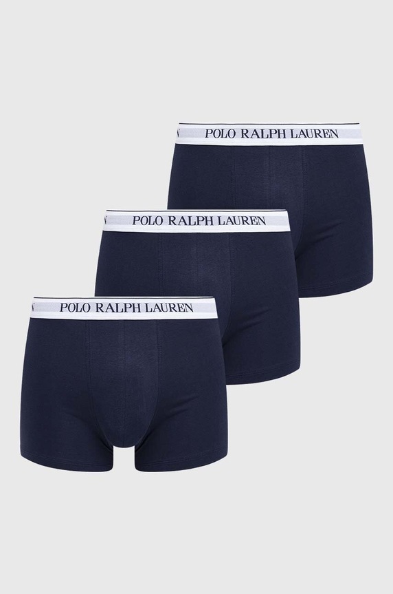 Polo Ralph Lauren bokserki 3-pack wzorzyste granatowy 714830299