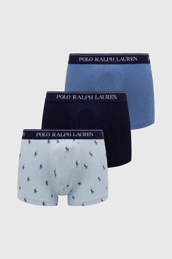 Polo Ralph Lauren bokserki 3-pack wzorzyste granatowy 714830299