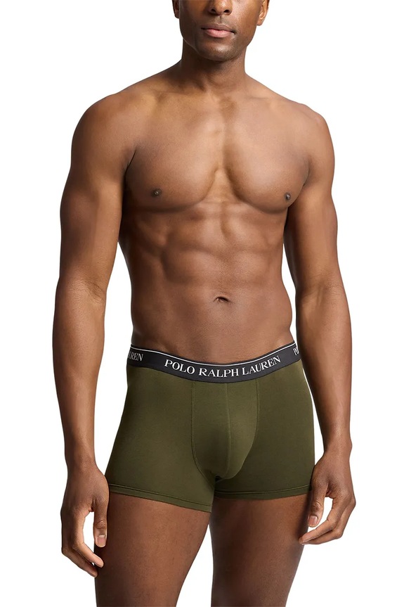Polo Ralph Lauren boxerky pánské bavlněné s elastanem 3-pack 714830299 zelená