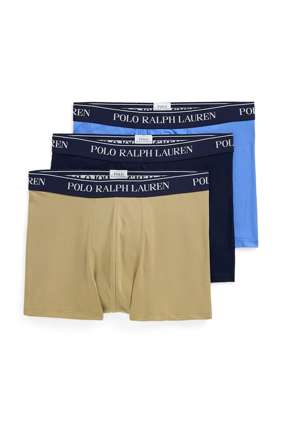 Polo Ralph Lauren boxeralsó férfi pamut elasztánnal 3-as csomag bézs 714830299