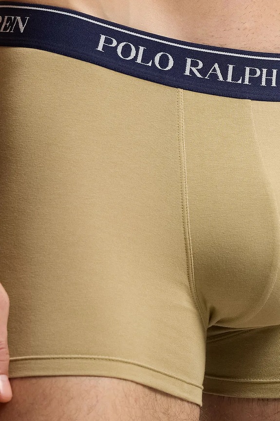 Ruházat Polo Ralph Lauren boxeralsó férfi pamut elasztánnal 3-as csomag 714830299 bézs