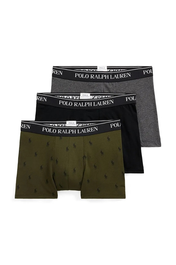 Polo Ralph Lauren Men's cotton with elastane boxer briefs 3-pack gray 714830299