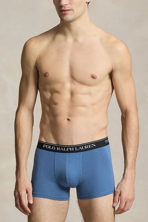 Polo Ralph Lauren Μποξεράκι ανδρικό βαμβακερό με ελαστάν 3-pack 714830299 μπλε
