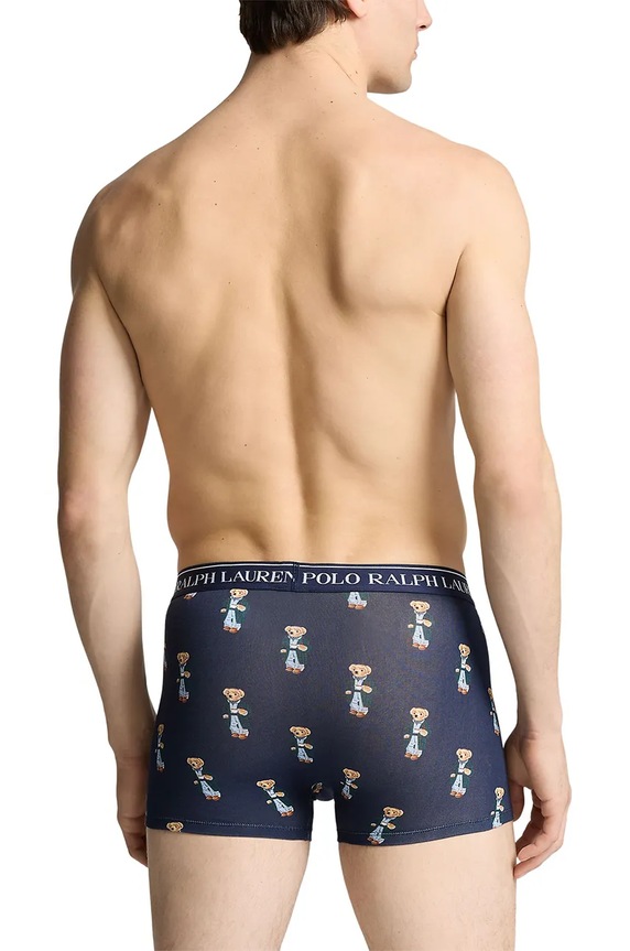 Polo Ralph Lauren boxerky pánské bavlněné s elastanem 3-pack modrá 714830299