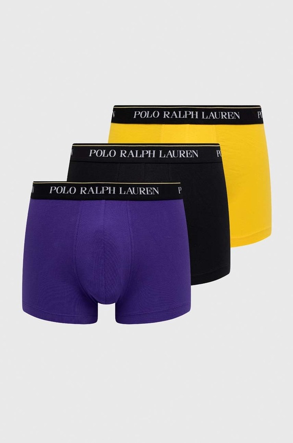 Polo Ralph Lauren boxeralsó férfi pamut elasztánnal 3-as csomag sima fekete 714830299