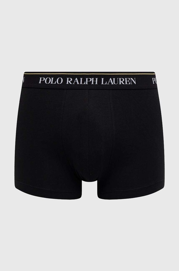 Ruházat Polo Ralph Lauren boxeralsó férfi pamut elasztánnal 3-as csomag 714830299 fekete