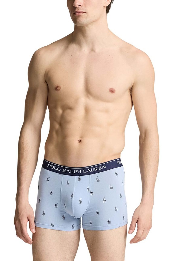 Polo Ralph Lauren boxerky pánské bavlněné s elastanem 3-pack 714830299 černá SS26