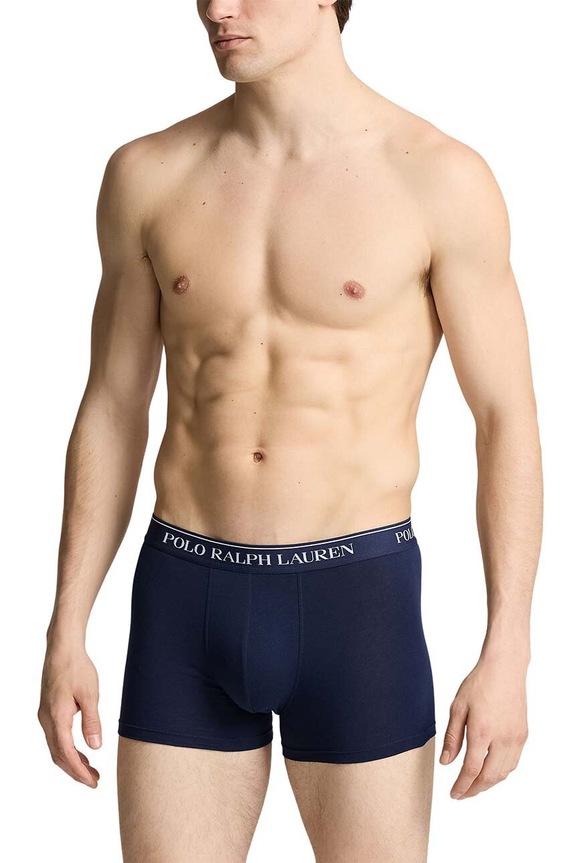 Polo Ralph Lauren boxerky pánské bavlněné s elastanem 3-pack 714830299 černá
