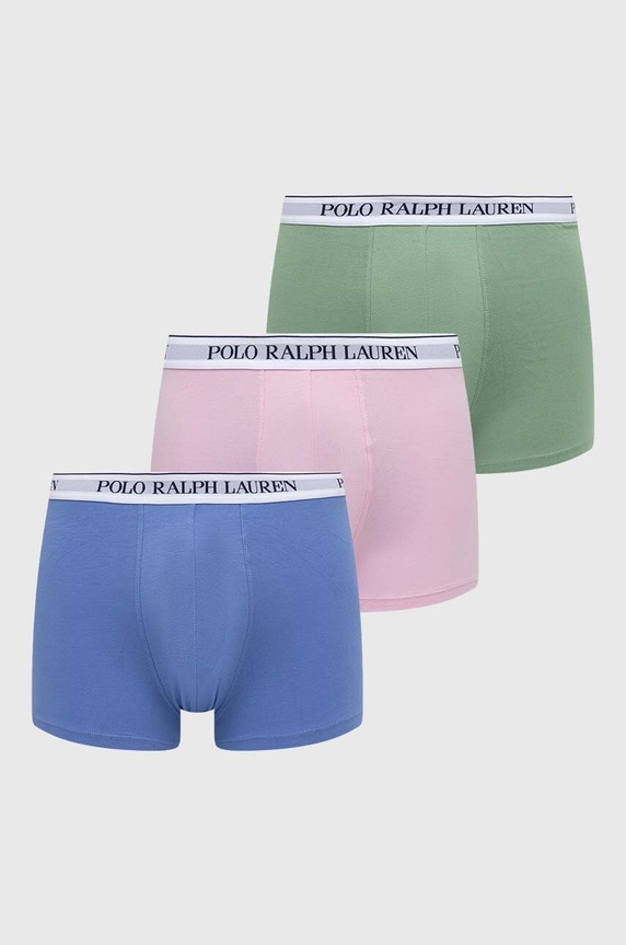 Polo Ralph Lauren boxerky pánske bavlnené s elastanom 3-pak pletenina viacfarebná 714830299