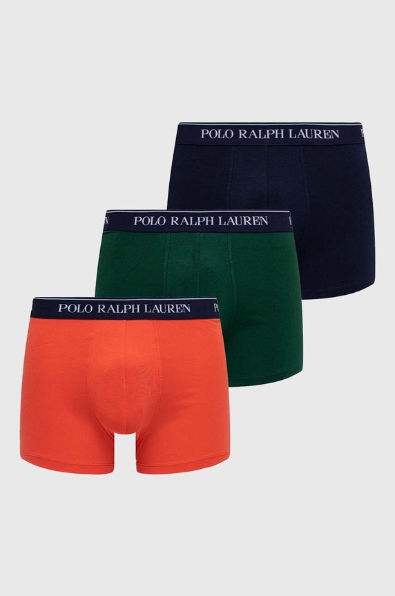 Polo Ralph Lauren boxerky pánske bavlnené s elastanom 3-pak pletenina viacfarebná 714830299