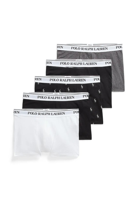 Polo Ralph Lauren bokserki 5-pack dzianina szary 714864292