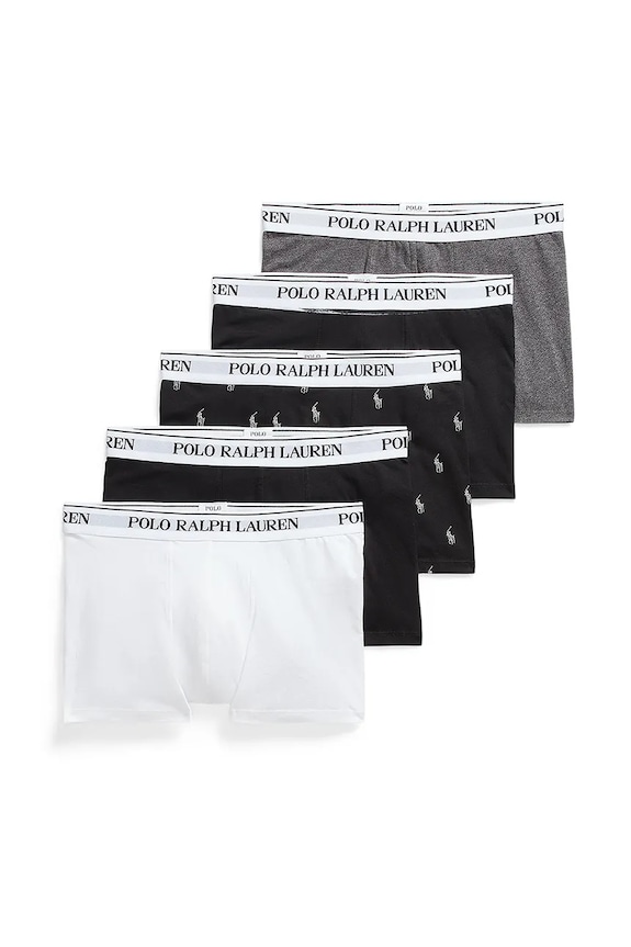Polo Ralph Lauren bokserki 5-pack dzianina szary 714864292