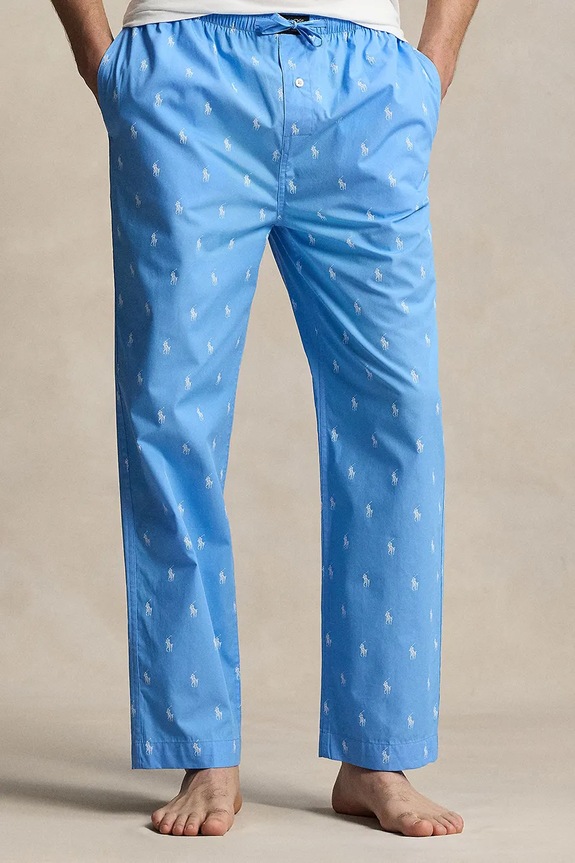 Polo Ralph Lauren pizsama alsó férfi pamut szövet kék 714899509