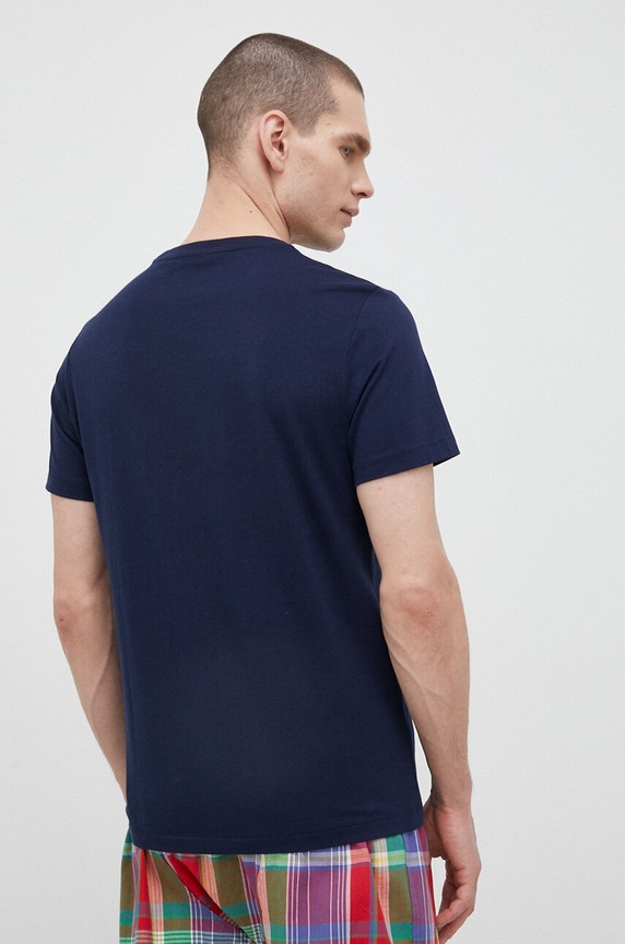 Odjeća Pamučna pidžama kratkih rukava Polo Ralph Lauren 714899613 mornarsko plava