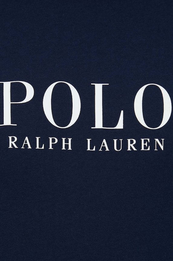 Polo Ralph Lauren longsleeve piżamowy bawełniany 714899614 granatowy
